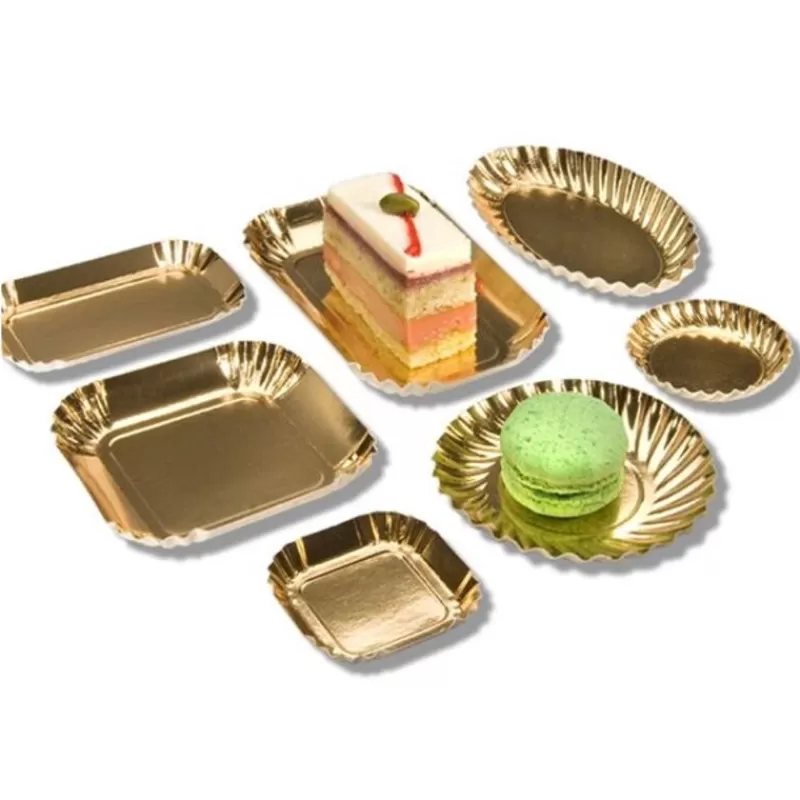 Cerf Dellier 100 Mini Assiettes Rectangle Or 40 X 80 Mm Best Sale