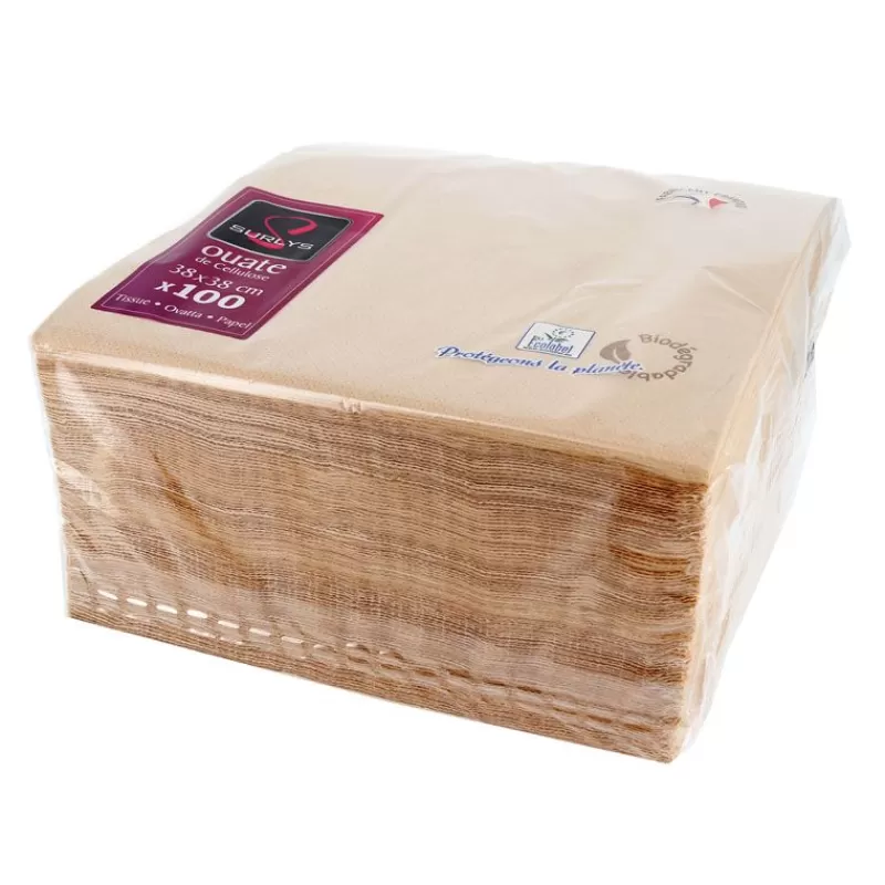 Cerf Dellier 100 Serviettes De Table Biodegradables Cheap