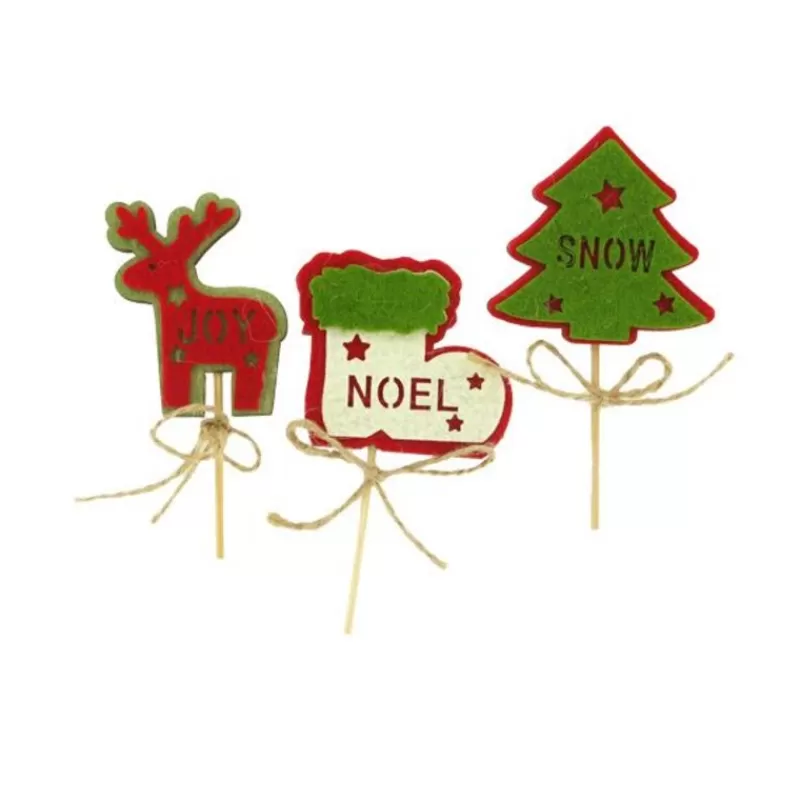 Cerf Dellier 3 Décors De Noël Assortis En Bois Theme 2 Fashion