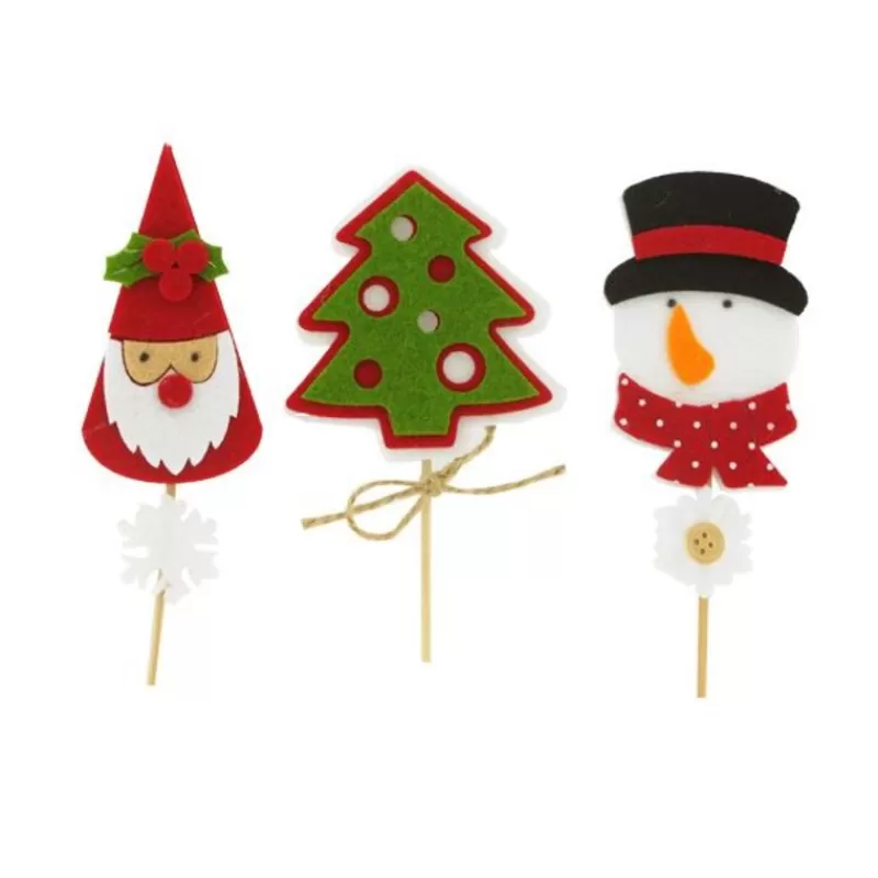 Cerf Dellier 3 Décors De Noël Assortis En Feutrine Theme 1 Best Sale