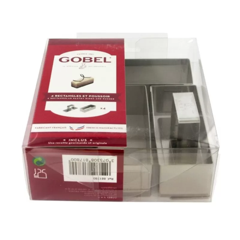 Cerf Dellier 4 Rectangles A Patisserie + Poussoir H 3 Cm