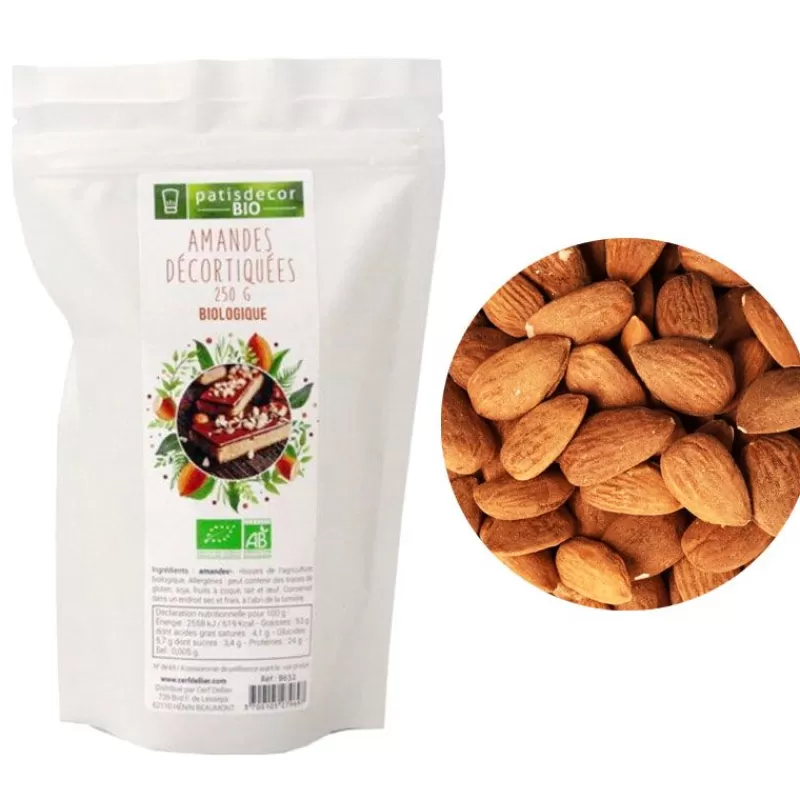 Cerf Dellier Amandes Decortiquees Bio 250 G