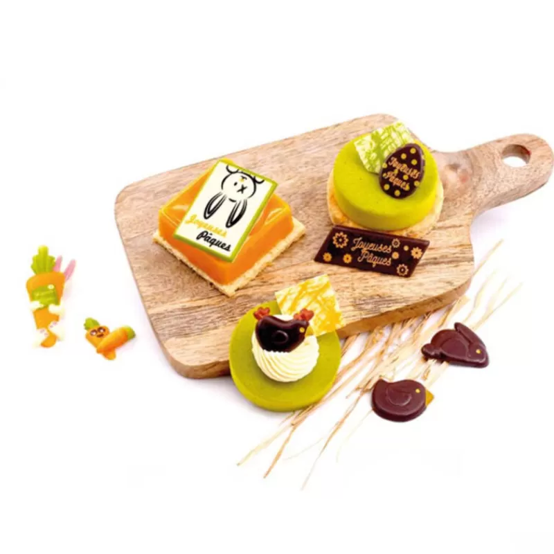 Cerf Dellier Animaux De Pâques Assortis En Chocolat Noir (X48) Online