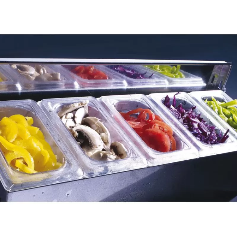 Cerf Dellier Bac De Stockage Condibox Avec 5 Bacs Gn 1/9 Cristal Cheap