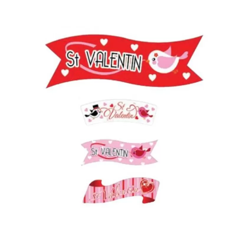 Cerf Dellier Banderoles Azyme Saint Valentin Assorties (X24) Shop