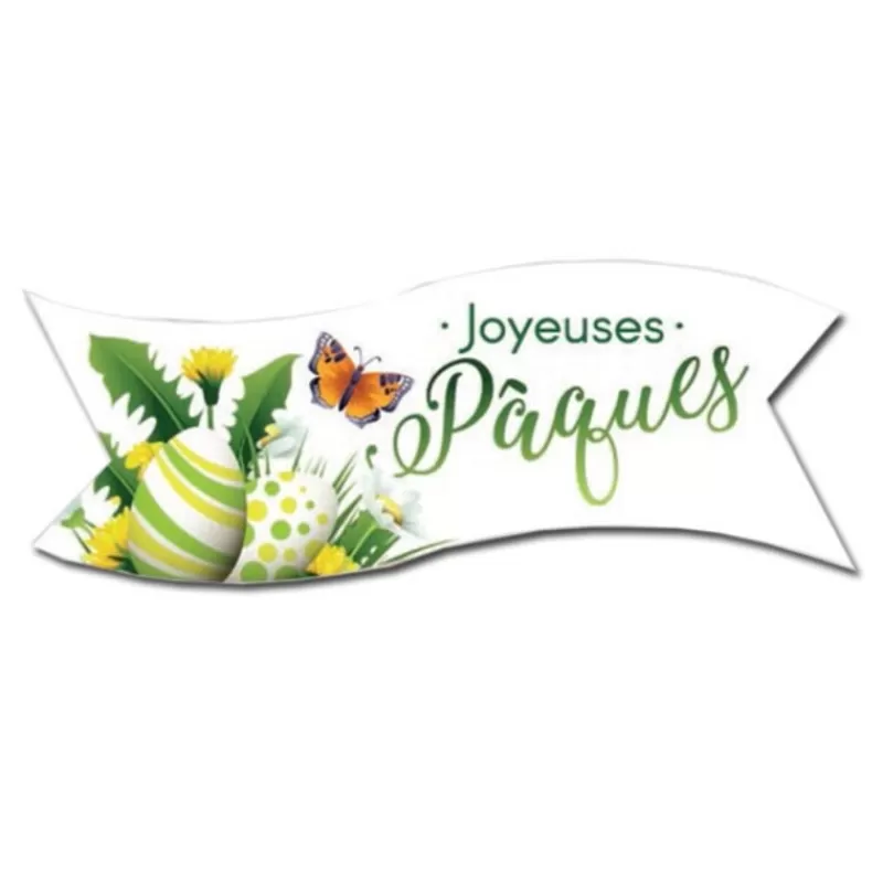 Cerf Dellier Banderoles Azyme Vertes Joyeuses Pâques (X24) Shop