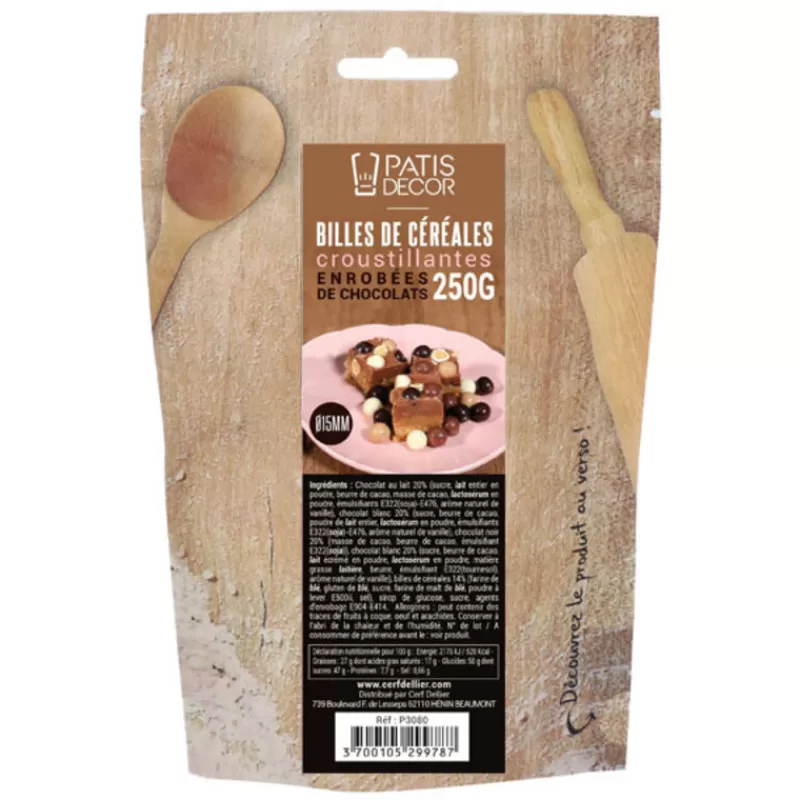 Cerf Dellier Billes De Cereales Croustillantes Au Chocolat 250 G Outlet