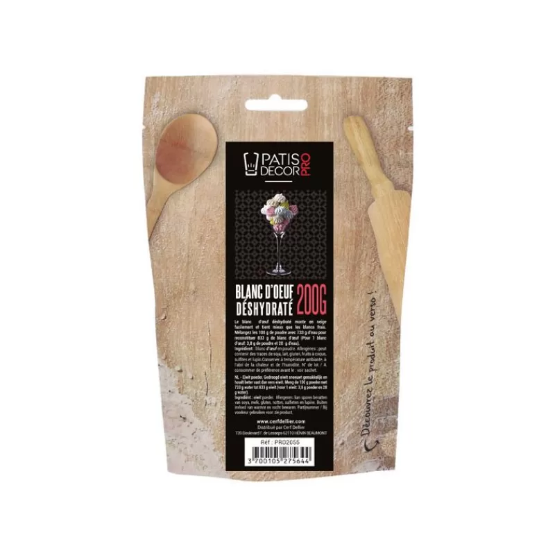 Cerf Dellier Blanc D'Oeuf En Poudre Patisdecor Pro 200 G