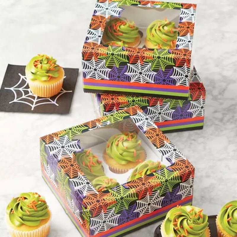 Cerf Dellier Boite A 4 Cupcakes Halloween Wilton (X 3) Shop