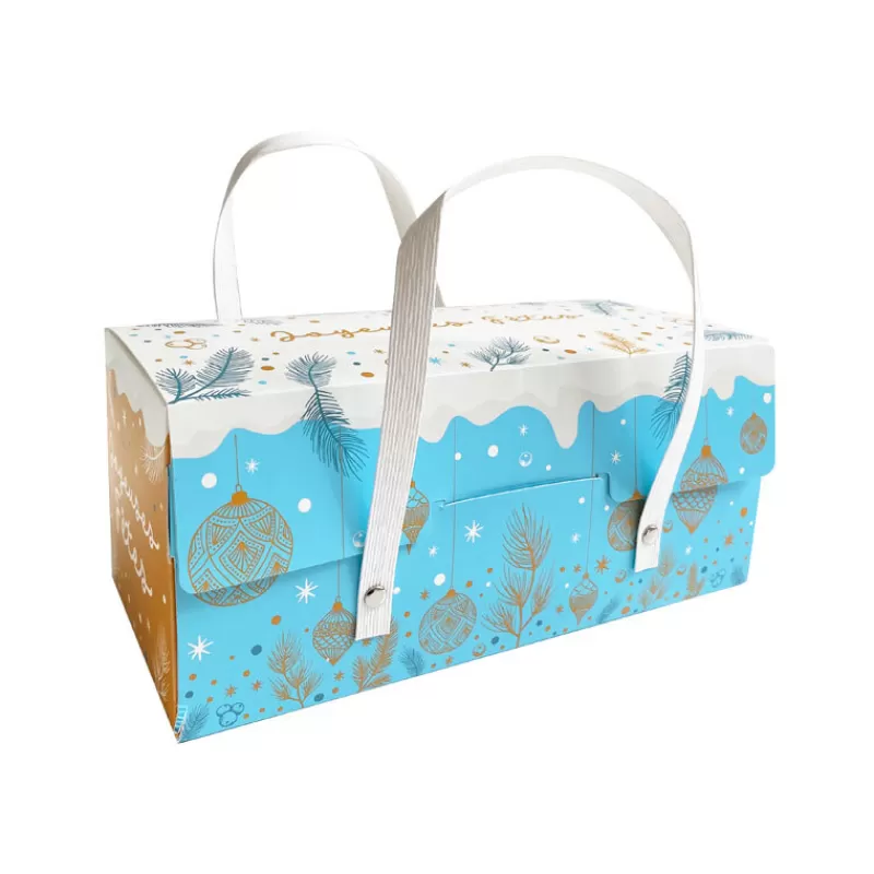 Cerf Dellier Boite A Bûche A Poignées Glacee Patisdecor Shop