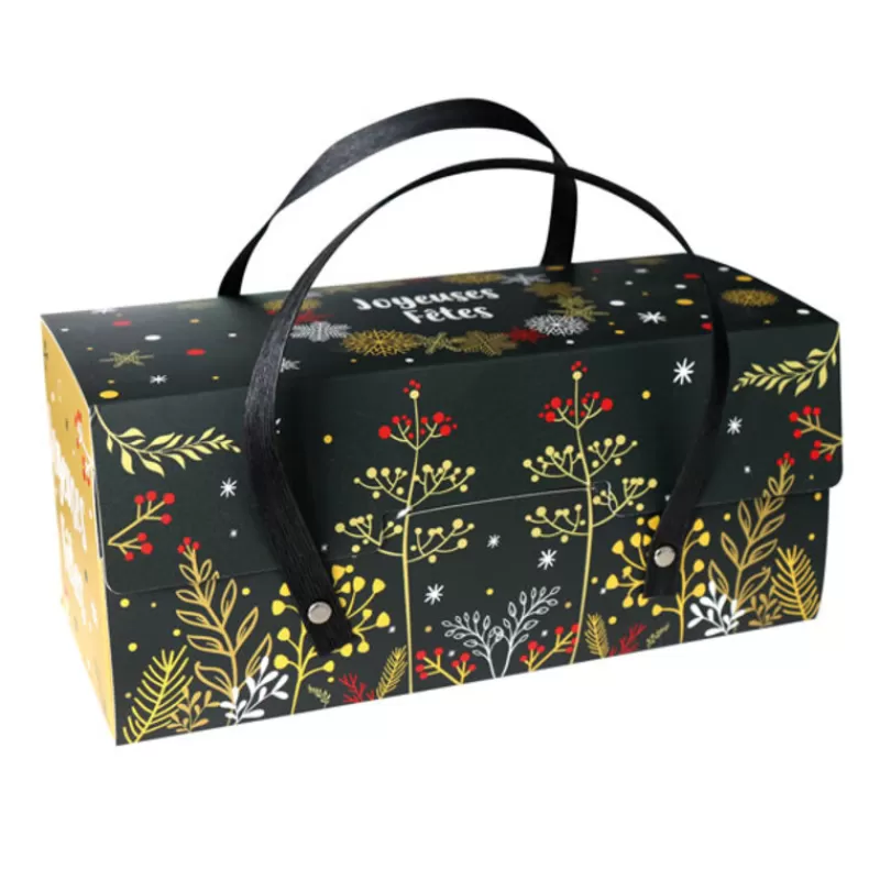 Cerf Dellier Boite A Bûche A Poignées Vegetal Patisdecor Pro (X12) Hot