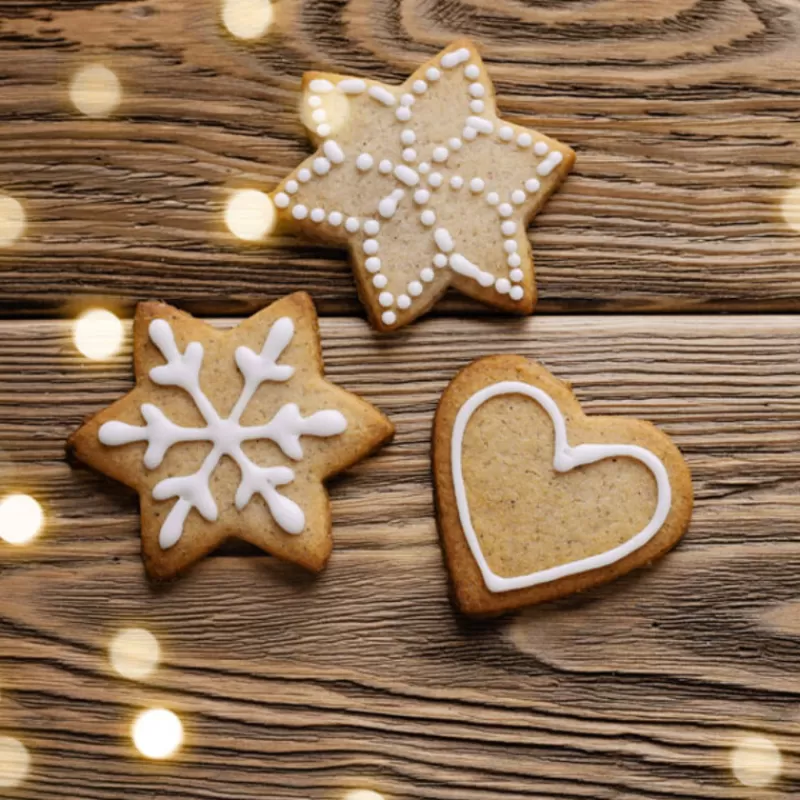 Cerf Dellier Boite A Biscuits De Noël Houx En Metal Clearance