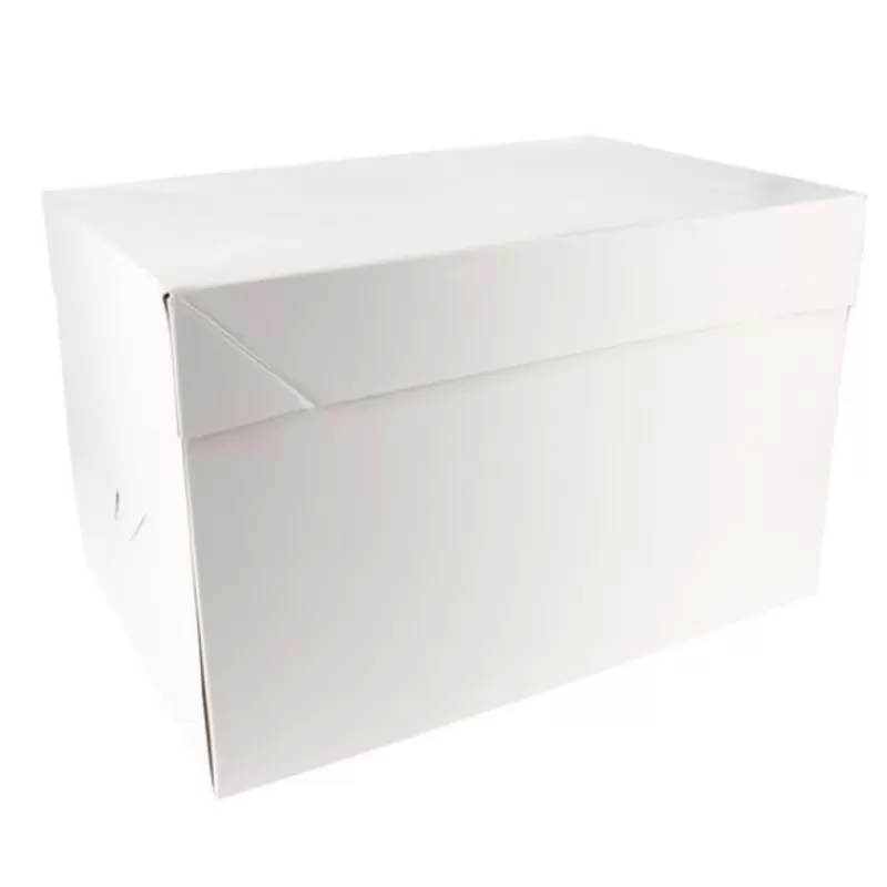 Cerf Dellier Boite Patissiere Blanche 26 X 36 X 20 Cm Patisdecor Discount