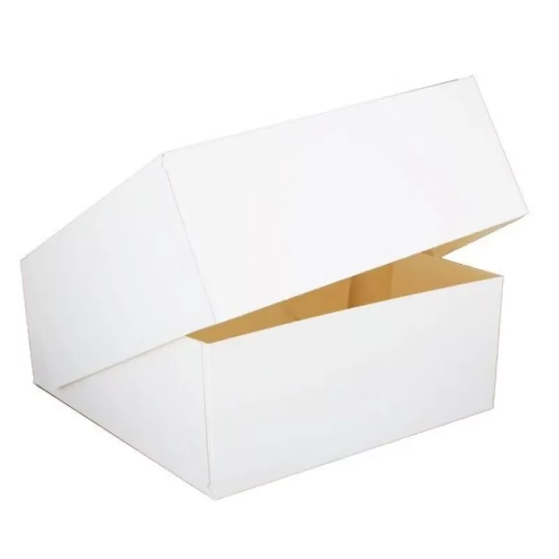 Cerf Dellier Boite Patissiere Blanche Carree 35 X 35 X 8 Cm Patisdecor Sale