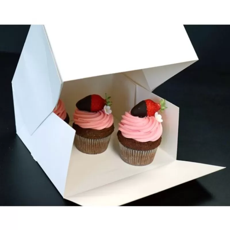 Cerf Dellier Boite Patissiere Blanche Carree 35 X 35 X 8 Cm Patisdecor Sale