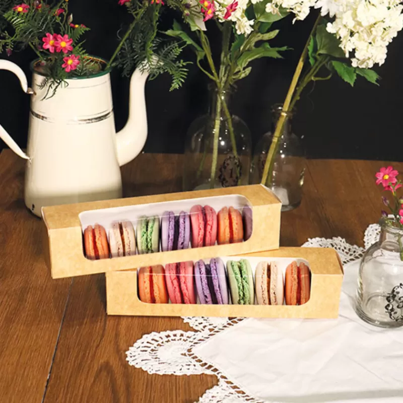 Cerf Dellier Boîtes 8 Macarons Kraft Patisdecor (X2) Online