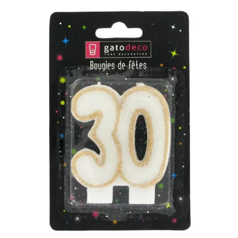 Cerf Dellier Bougie Anniversaire 30 Ans Patisdecor Best Sale