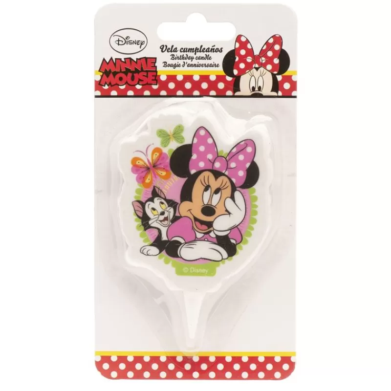 Cerf Dellier Bougie Anniversaire Minnie 7,5 Cm New