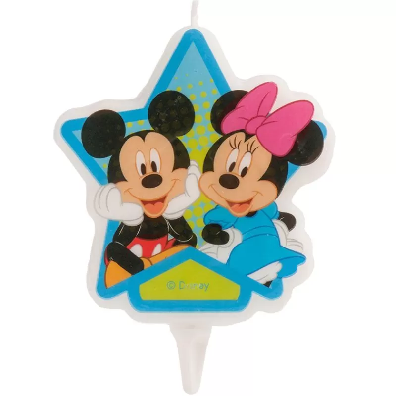 Cerf Dellier Bougie Anniversaire Minnie & Mickey 7,5 Cm Outlet