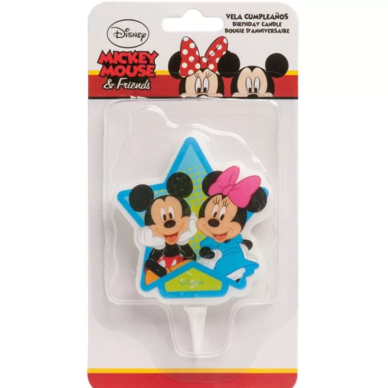 Cerf Dellier Bougie Anniversaire Minnie & Mickey 7,5 Cm Outlet