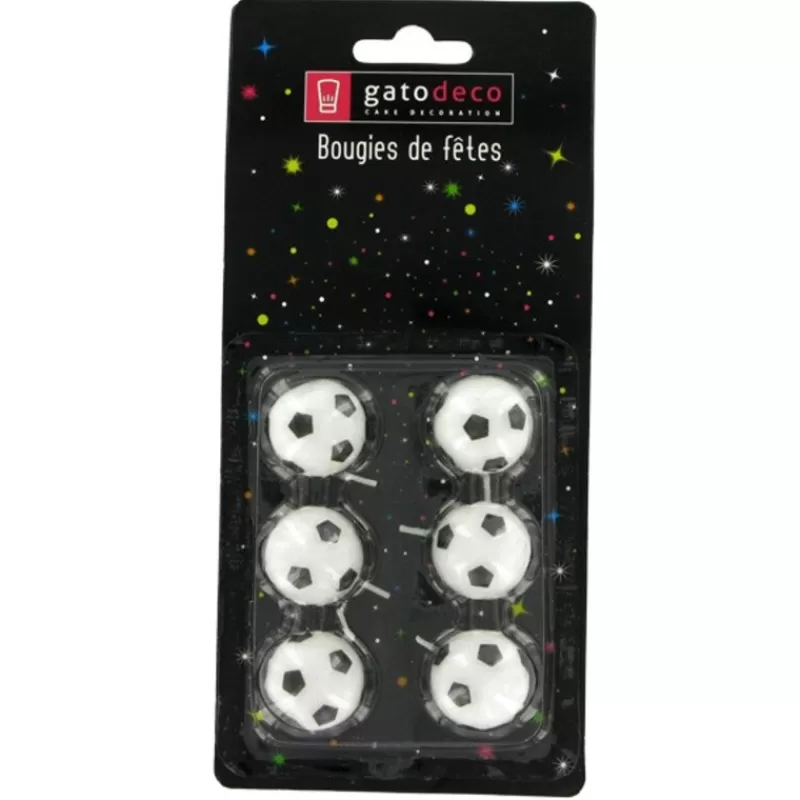 Cerf Dellier Bougie Ballon De Football Patisdecor (X 6) Outlet