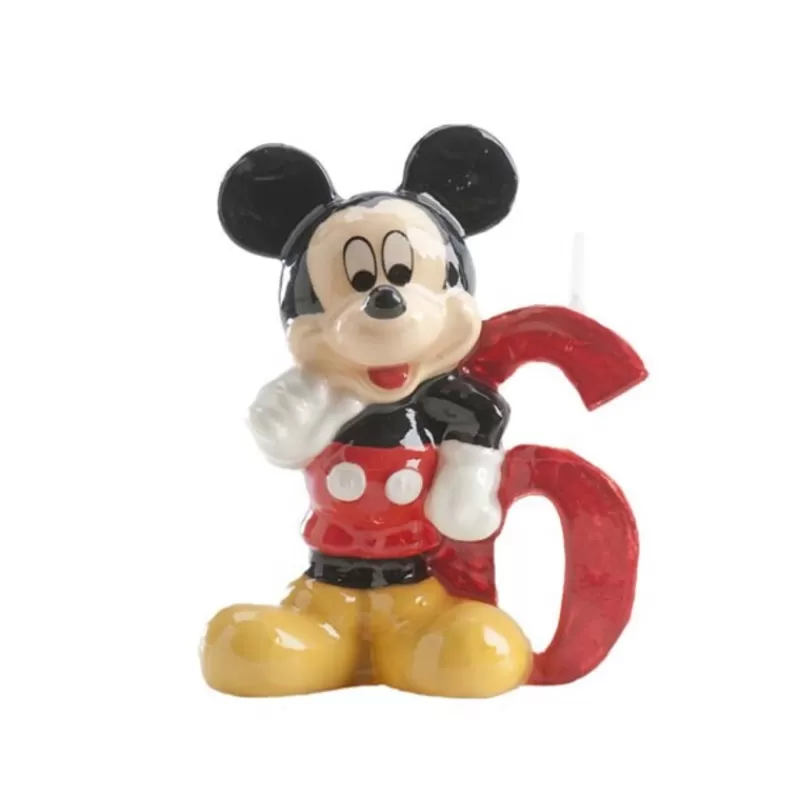 Cerf Dellier Bougie Mickey Chiffre 6 Best Sale