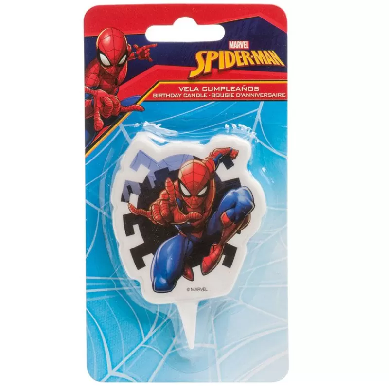 Cerf Dellier Bougie Spiderman 2D 7 Cm Sale