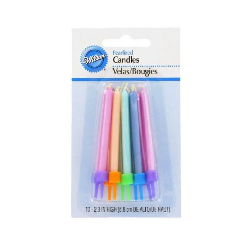 Cerf Dellier Bougies Nacrees Pastelles Wilton (X 10) Store