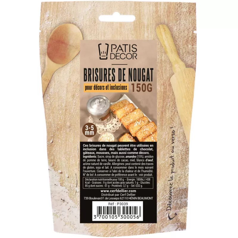 Cerf Dellier Brisures De Nougat Patisdecor 150 G