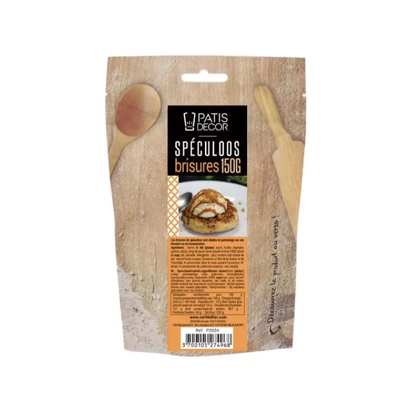 Cerf Dellier Brisures De Speculoos Patisdecor 150 G