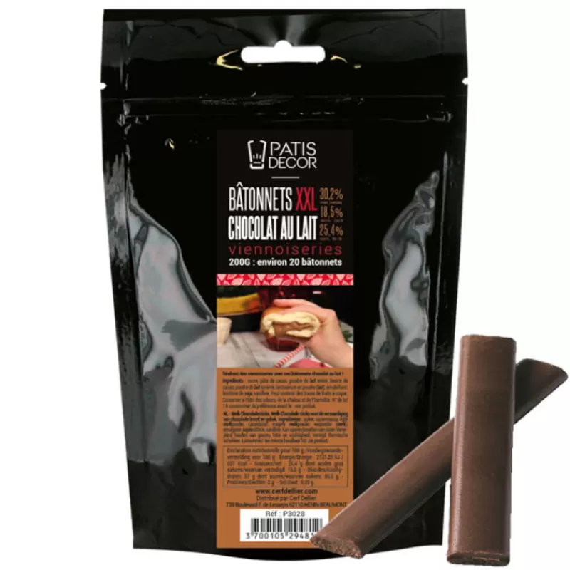 Cerf Dellier Bâtons Boulangers En Chocolat Au Lait Xxl Patisdecor