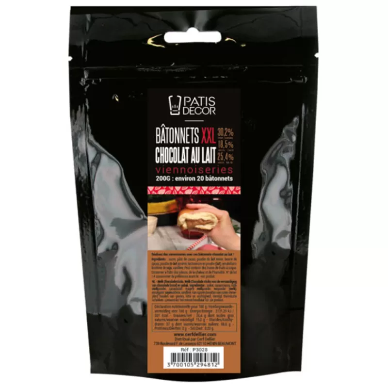 Cerf Dellier Bâtons Boulangers En Chocolat Au Lait Xxl Patisdecor