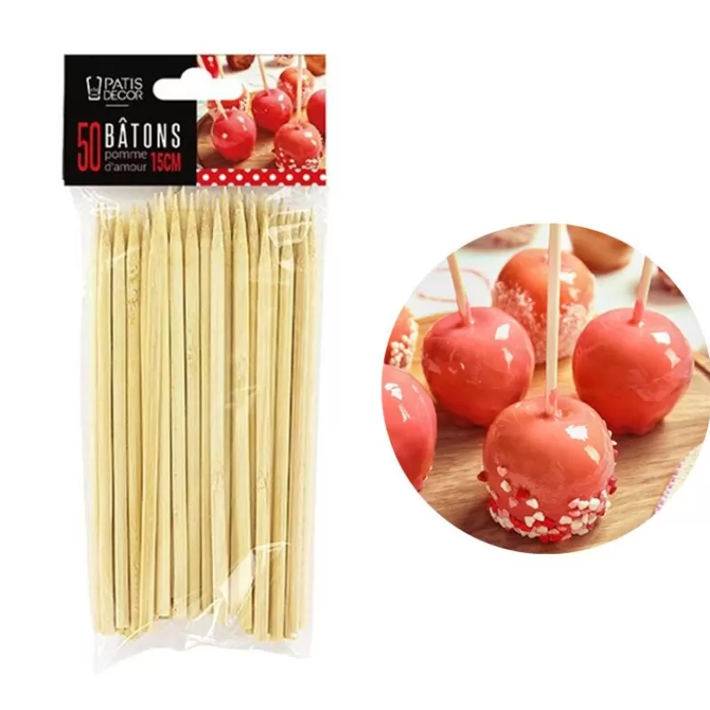 Cerf Dellier Bâtons Pomme D'Amour Patisdecor 15 Cm ( 50) Cheap