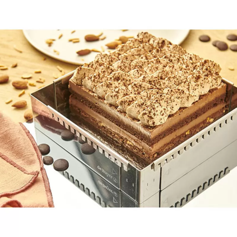 Cerf Dellier Cadre A Entremets Extensible Inox 30 A 57 Cm De Buyer