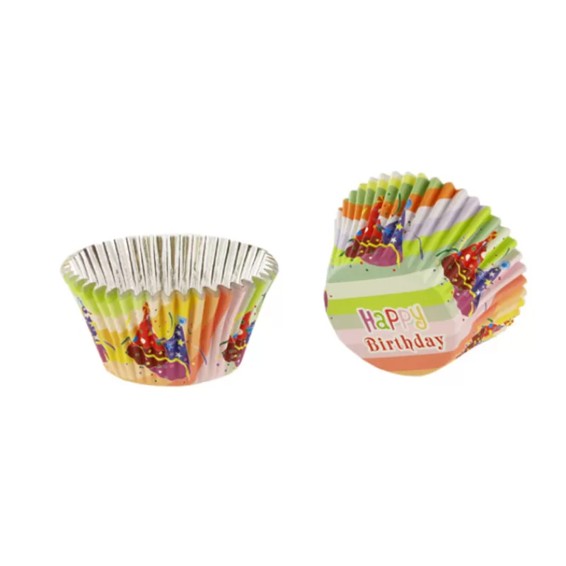 Cerf Dellier Caissette Cupcake Happy Birthday Fete (X30) Clearance