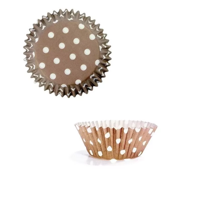 Cerf Dellier Caissettes Cupcake Chocolat A Pois (X60) Best