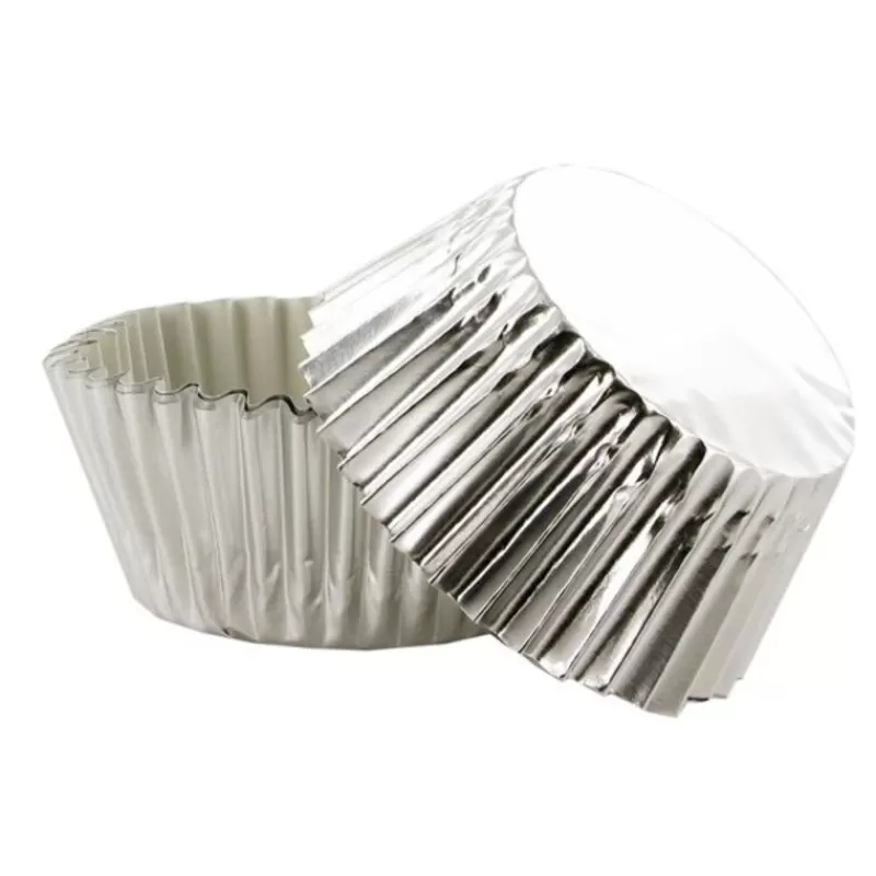 Cerf Dellier Caissettes Cupcakes Argentees (X50) Cheap