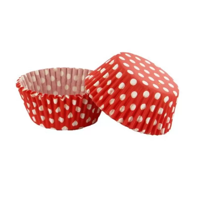 Cerf Dellier Caissettes Cupcakes Rouges A Pois (X50) Discount