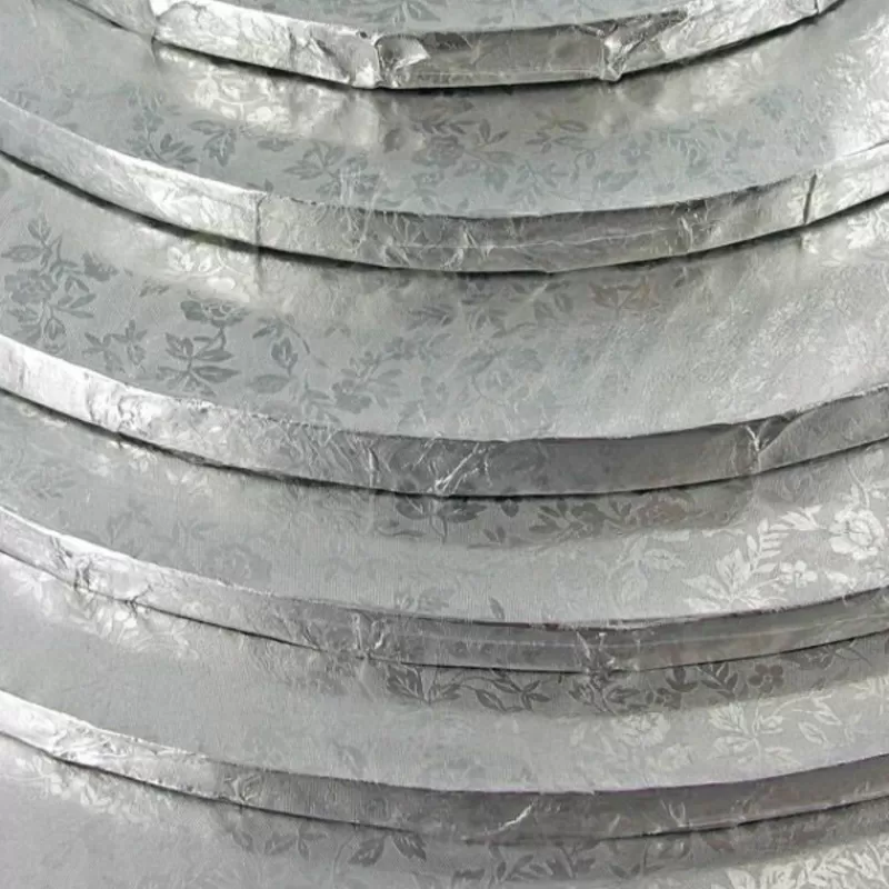 Cerf Dellier Cake Drums Ronds Argent Patisdecor (Serie De 6) Best Sale