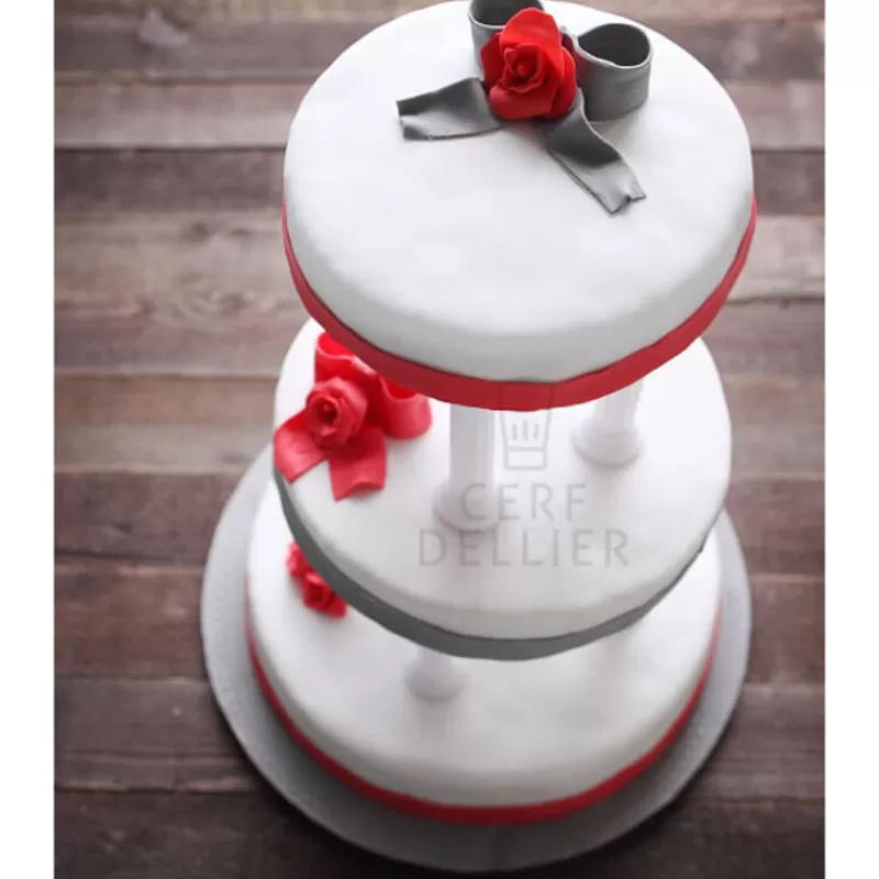 Cerf Dellier Cake Drums Ronds Argent Patisdecor (Serie De 6) Best Sale