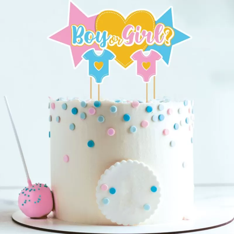 Cerf Dellier Cake Topper Assortis Theme Gender Reveal  Sale