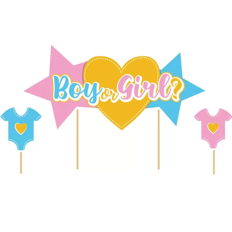 Cerf Dellier Cake Topper Assortis Theme Gender Reveal  Sale