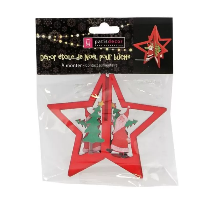 Cerf Dellier Cake Topper Etoile De Noël Patisdecor Cheap