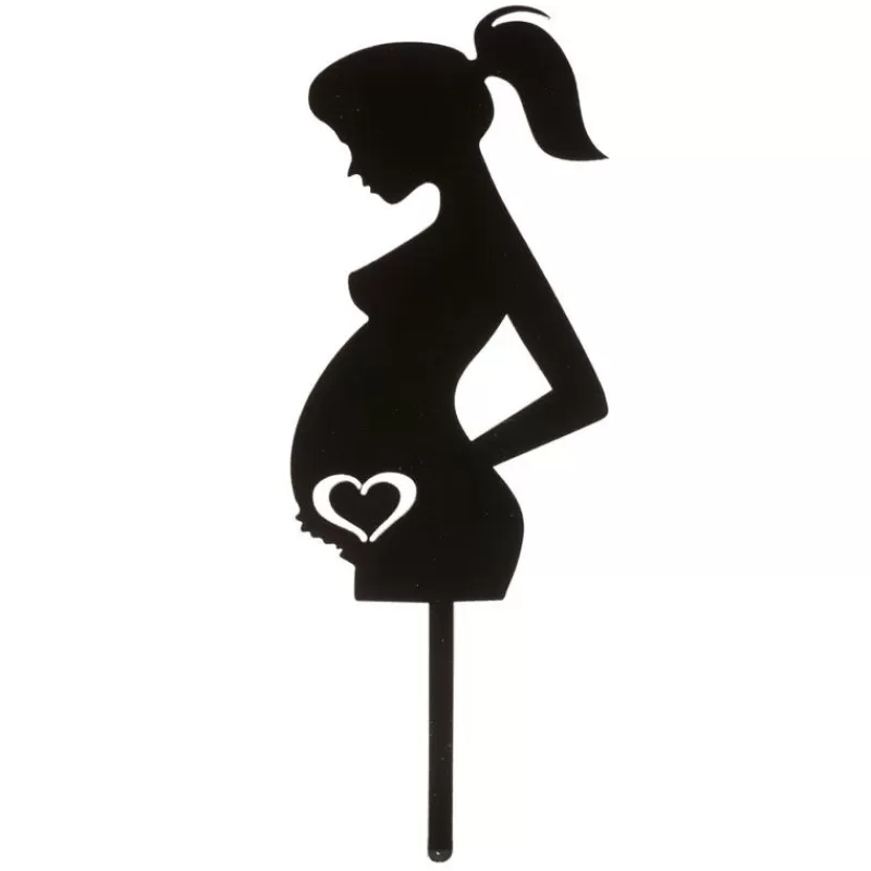 Cerf Dellier Cake Topper Femme Enceinte Discount