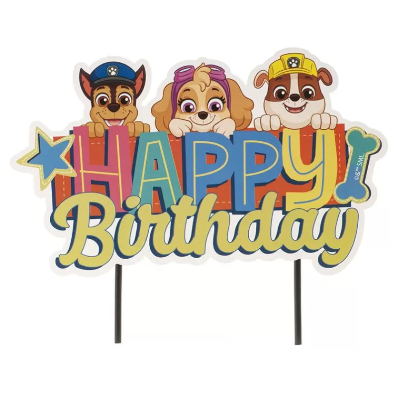 Cerf Dellier Cake Topper Happy Birthday Pat Patrouille Best Sale