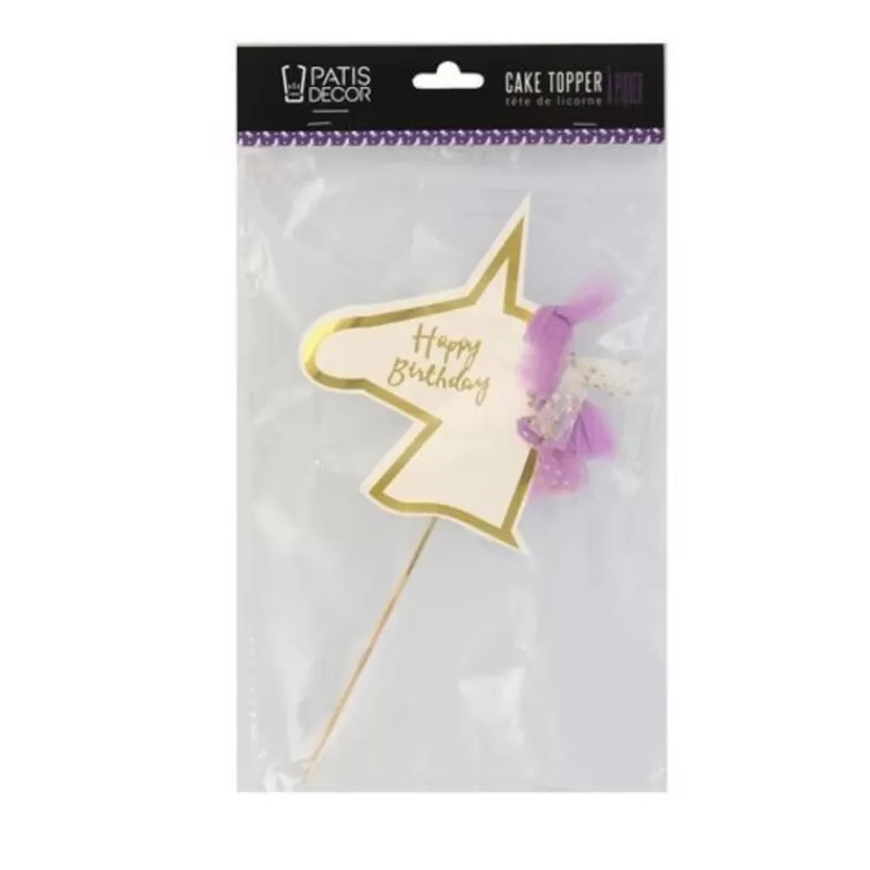 Cerf Dellier Cake Topper Tete De Licorne Patisdecor Cheap