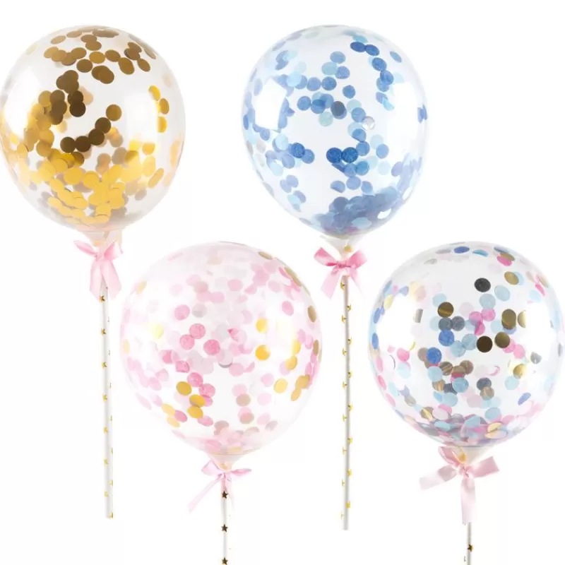 Cerf Dellier Cake Toppers Ballons Confettis 10 Cm (X20) Discount