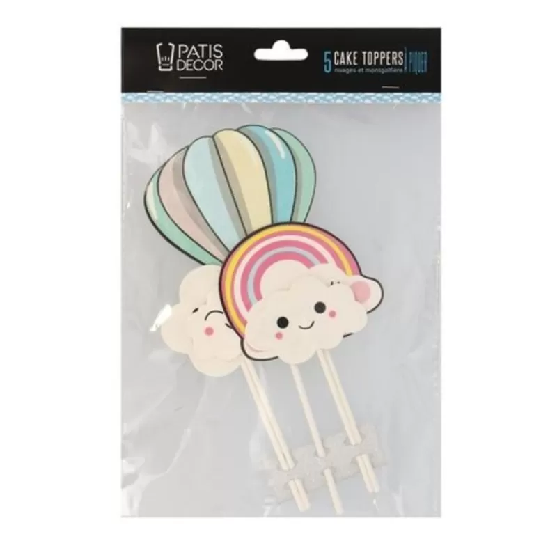 Cerf Dellier Cake Toppers Nuages Et Montgolfiere Clearance