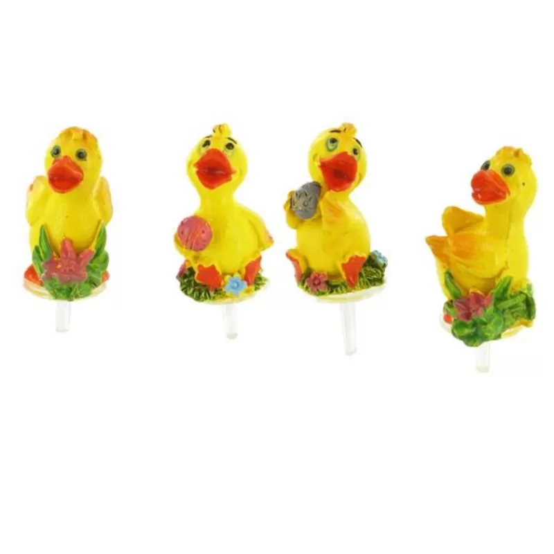 Cerf Dellier Canards Sur Pique Assortis (X4) Outlet