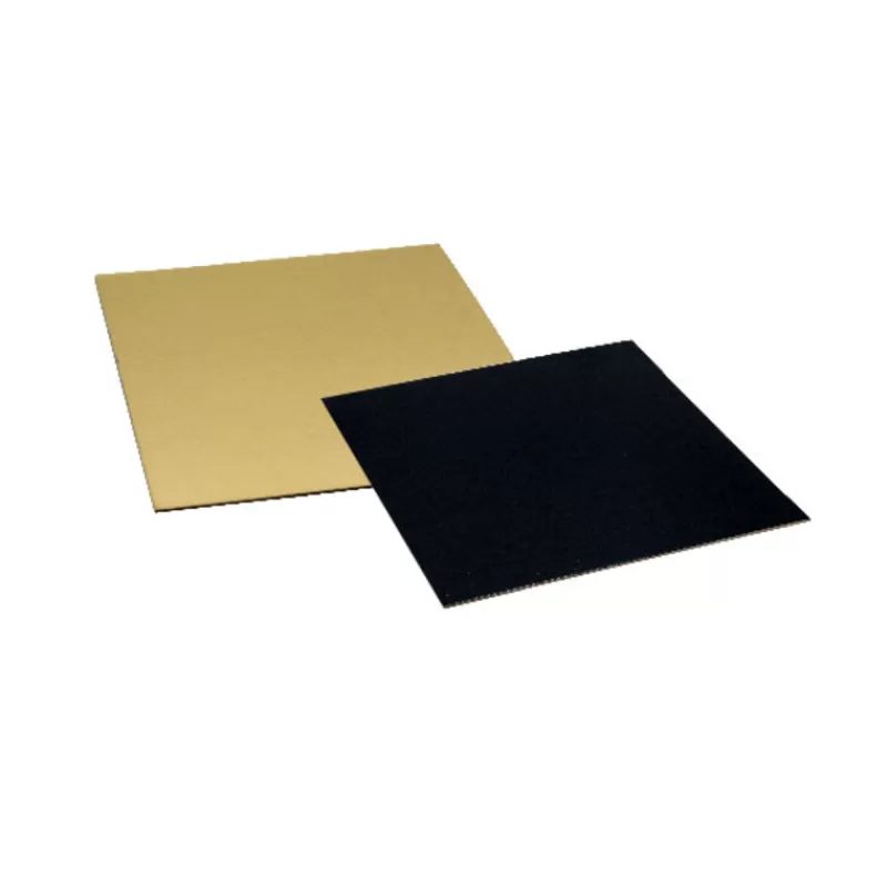 Cerf Dellier Cartons Carres Or/Noir 24 X 24 Cm Patisdecor (X5) Outlet